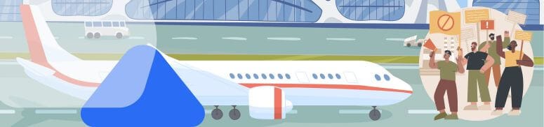 strikes cause flight delays